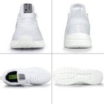 Feethit Men's Slip-On Lightweight All-White Sneakers