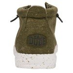 Hey Dude Men's Wally Mid Canvas Olive Loafers