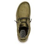 Hey Dude Men's Wally Mid Canvas Olive Loafers
