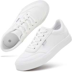 Hash Bubbie Women's White Slip-On Sneakers