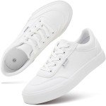 Hash Bubbie Women's White Slip-On Sneakers