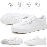 Hash Bubbie Women's White Slip-On Sneakers