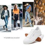Hash Bubbie Women's White Slip-On Sneakers