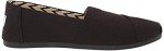 TOMS Women's Black Recycled Cotton Slip-On Sneakers