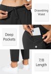 G Gradual Women's 7/8 Stretch Sweatpants - Black