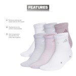 adidas Women's Cushioned Quarter Socks - 6 Pair