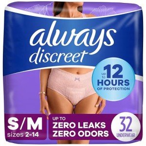Maximum Absorb Women's Incontinence Underwear S/M/L/XL/2XL