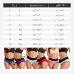 High Waist Cotton Women's Stretch Briefs, 6-Pack