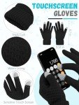 Warm Knit Winter Hat, Scarf, Gloves Set