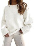 Cozy Oversized Fuzzy Knit Pullover for Women