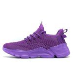 Purple Slip-On Sneakers for Women - Lightweight & Breathable