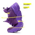 Purple Slip-On Sneakers for Women - Lightweight & Breathable