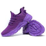 Purple Slip-On Sneakers for Women - Lightweight & Breathable