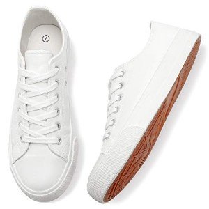 Adokoo Women's Casual White Tennis Sneakers