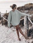 Ugerlov Women's Gray Batwing Sleeve Knit Sweater