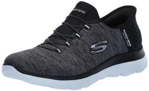Skechers Women's Hands-Free Summit Sneakers, Black White