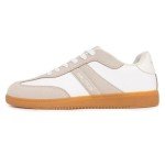 Nautica Women's Lace-Up Fashion Sneakers in Taupe