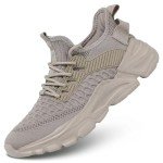 Khaki Slip-On Sneakers for Women, Lightweight & Breathable