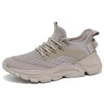 Khaki Slip-On Sneakers for Women, Lightweight & Breathable