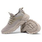 Khaki Slip-On Sneakers for Women, Lightweight & Breathable