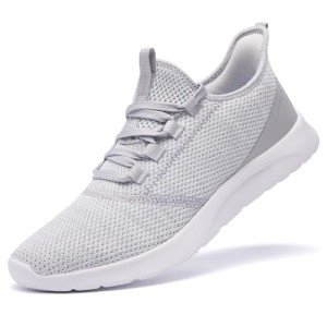 ALEADER Women's Slip-On Comfort Sneakers - Light Gray