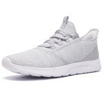 ALEADER Women's Slip-On Comfort Sneakers - Light Gray