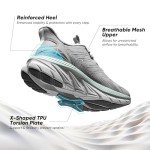 ALLSWIFIT Women's Grey Slip-On Athletic Sneakers