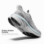 ALLSWIFIT Women's Grey Slip-On Athletic Sneakers