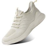 Beige Slip-On Lightweight Women's Sneakers