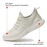 Beige Slip-On Lightweight Women's Sneakers