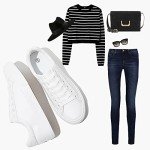 SERNIAL Women’s White Casual Tennis Sneakers