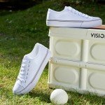 ZGR Women's White Low Top Lace-Up Sneakers