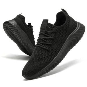 Women's Lightweight Slip-On Athletic Sneakers - Black