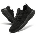 Women's Lightweight Slip-On Athletic Sneakers - Black