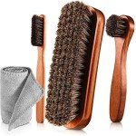 Horsehair Shoe Brush Kit for Leather & Suede