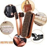 Horsehair Shoe Brush Kit for Leather & Suede