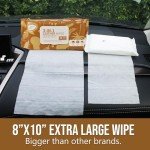 Air Jungles 3-in-1 Leather Cleaner Wipes 70 Count