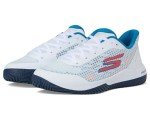 Skechers Viper Court Men's Pickleball Sneakers - White/Turquoise