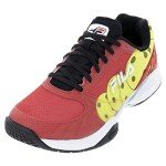 Fila Men's Volley Zone Pickleball Sneakers - Red/Black/Yelo