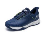 Skechers Men's Navy/Yellow Slip-On Sneakers, Size 13