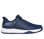 Skechers Men's Navy/Yellow Slip-On Sneakers, Size 13