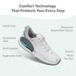 Women's Orthopedic Ace Pickleball Sneakers - White/Gray
