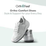 Women's Orthopedic Ace Pickleball Sneakers - White/Gray