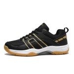 Men's ASHION Pickleball and Tennis Sneakers - Black Gold