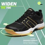 Men's ASHION Pickleball and Tennis Sneakers - Black Gold