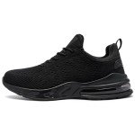 LARNMERN Men's Waterproof Slip-Resistant Sneakers, Black 10.5
