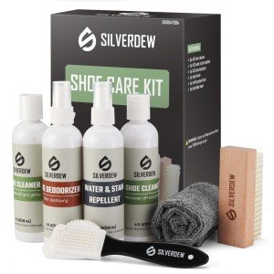 Shoe Cleaning Kit: Cleaner, Brushes, Deodorizer, Protector