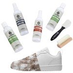 Shoe Cleaning Kit: Cleaner, Brushes, Deodorizer, Protector