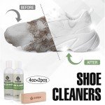 Shoe Cleaning Kit: Cleaner, Brushes, Deodorizer, Protector