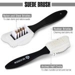 Shoe Cleaning Kit: Cleaner, Brushes, Deodorizer, Protector